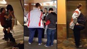 Al cinema prendi due e paghi uno Due giovani entrano al cinema ma come un'unica persona