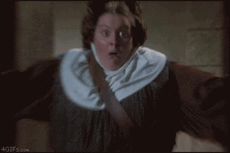 GIF di una persona che urla NOOOO