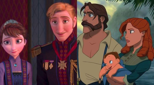 I genitori di Elsa e Anna in Frozen sono gli stessi di Tarzan.