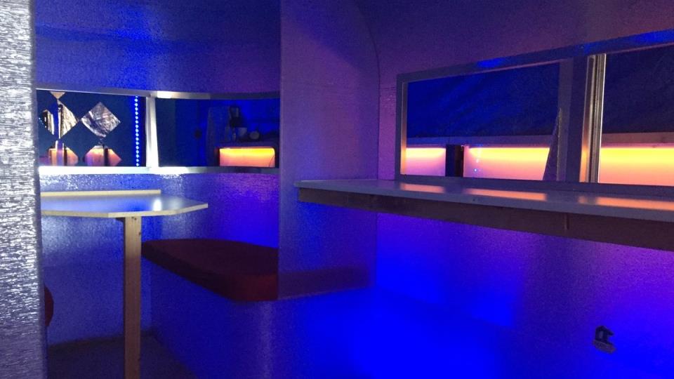 L'interno del camper stampato in 3D