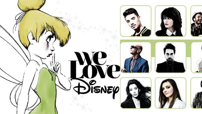 Il doppio cd We Love Disney contiene i grandi successi Disney cantati da star internazionali e italiane Gli artisti del doppio cd We Love Disney