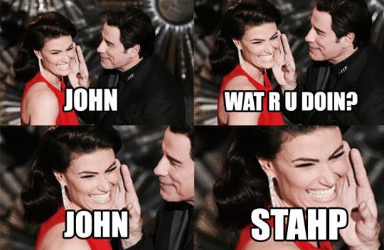 Meme di John Travolta e Idina Menzel