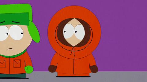 Kenny di South Park non ha la risposta - GIF di reazione ai commenti, le più divertenti da usare su Whatsapp e Facebook