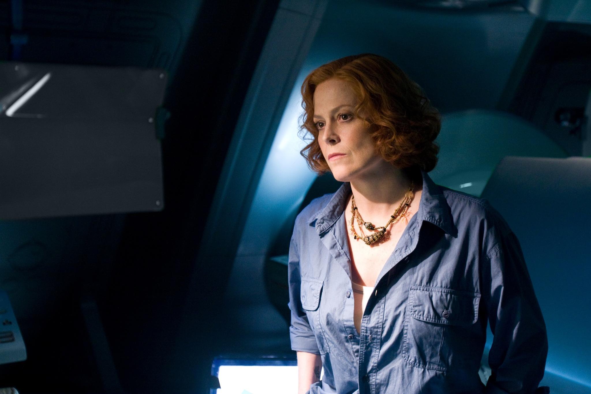 Sigourney Weaver in una scena di Avatar (2009)