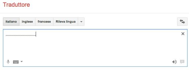 Punti in Google Translate