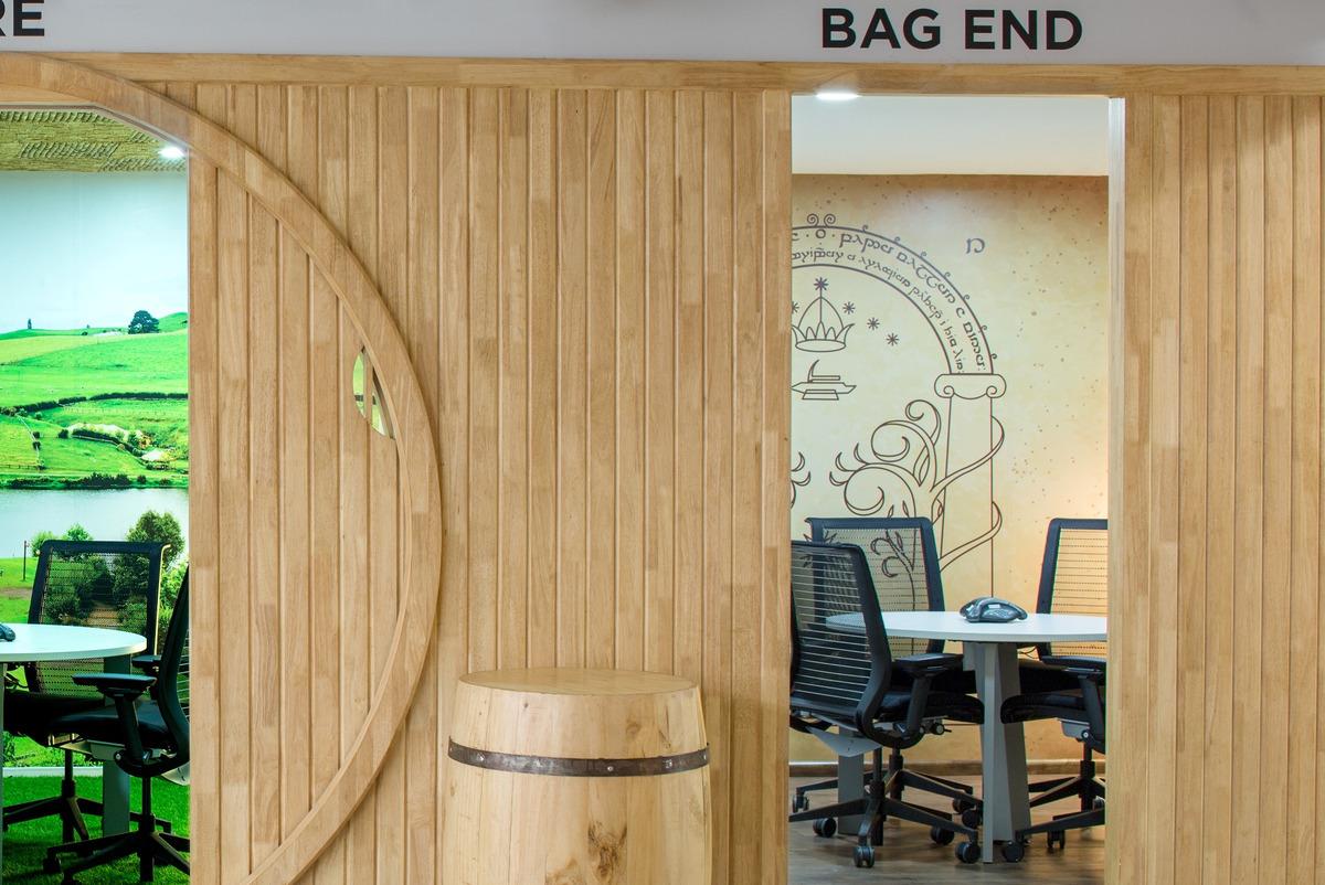 La camera dell' Ufficio a tema Signore degli Anelli chiamata Bag End