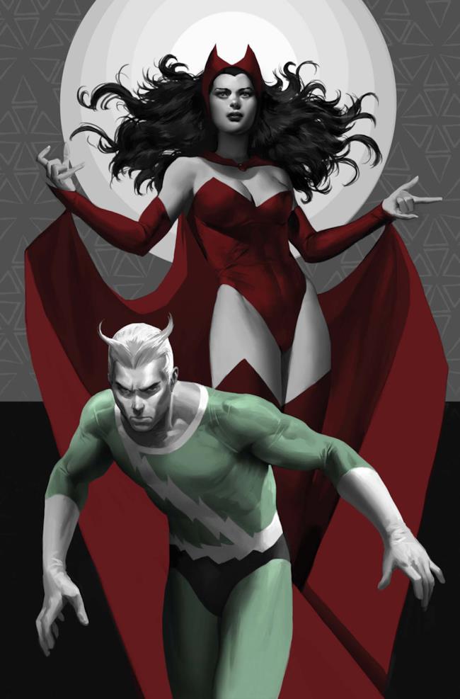 Quicksilver e Scarlet Witch sulla copertina di Avengers Origins