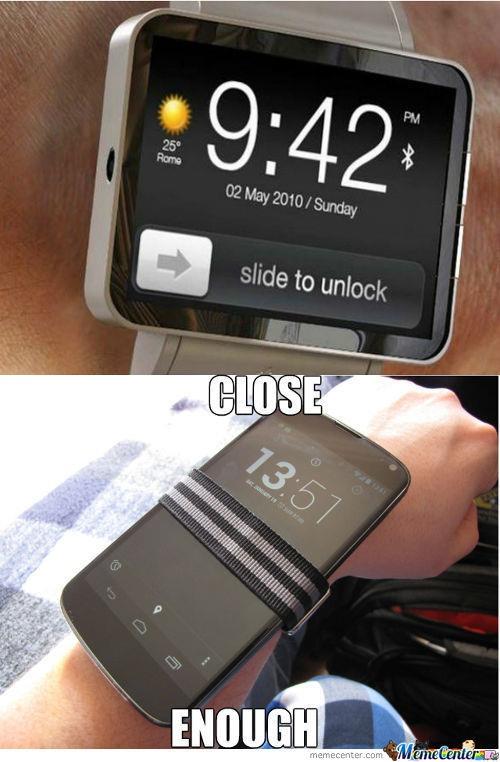 Meme su Apple Watch e Android