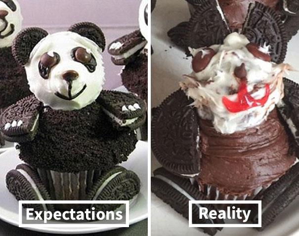 Un dolce a forma di panda