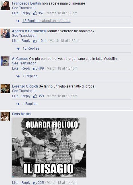 I commenti di Facebook all'annuncio del matrimonio Tommasi/Dipré