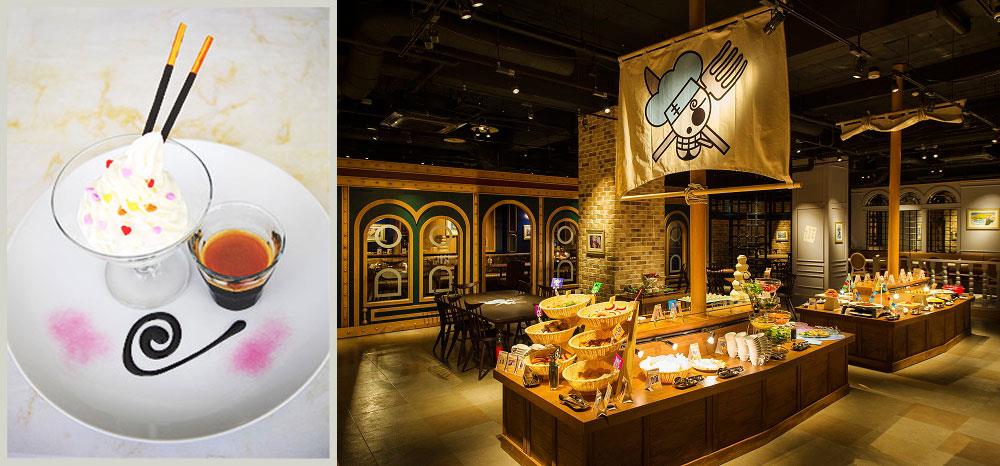 Un piatto piratesco e il ristorante della Tokyo One Piece Tower