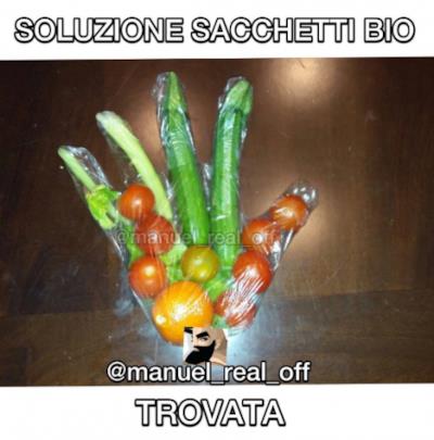 Una grande trovata per i sacchetti