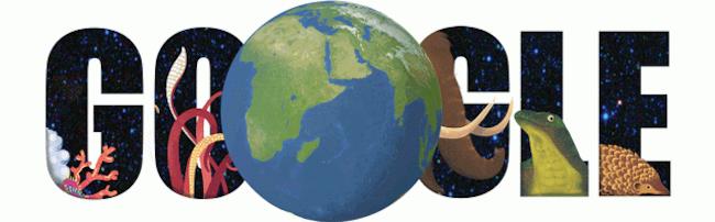 Il logo di Google in occasione della Giornata della Terra 2015