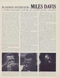 L'intervista di Playboy a Miles Davis