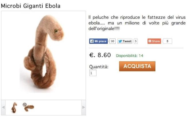 Peluche virus ebola