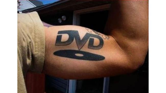 Tatuaggio simbolo DVD