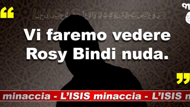 L'ISIS Minaccia: ecco la pagina Facebook che ti fa morire dal ridere Rosy Bindi nuda: una delle promesse di ISIS Minaccia