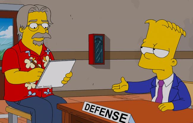 Il personaggio di Matt Groening all'interno della serie tv The Simpsons