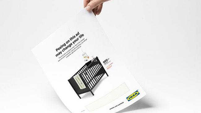IKEA lancia la pubblicità che fa da test di gravidanza Il test di gravidanza firmato IKEA