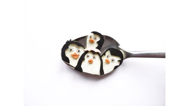 Pinguini di Madagascar food art