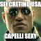 sei cretino usa capelli sexy