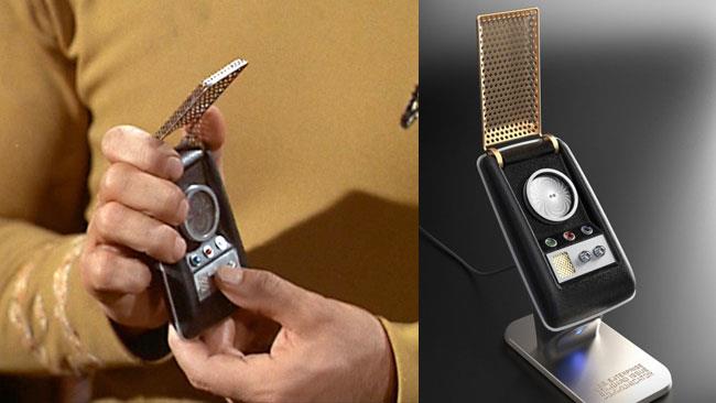 Star Trek ha creato una replica funzionante del comunicatore usato da Kirk Kirk con il comunicatore di Star Trek