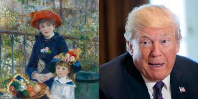 Trump e il suo quadro di Renoir fasullo