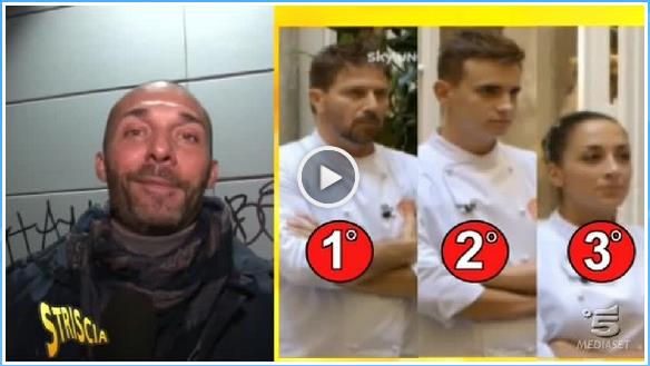 Il podio della quarta edizione di MasterChef svelato da Striscia la Notizia