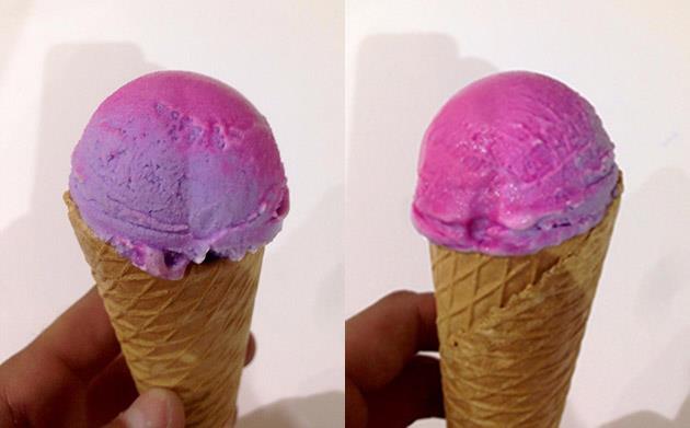 Colori camaleontici di gelato
