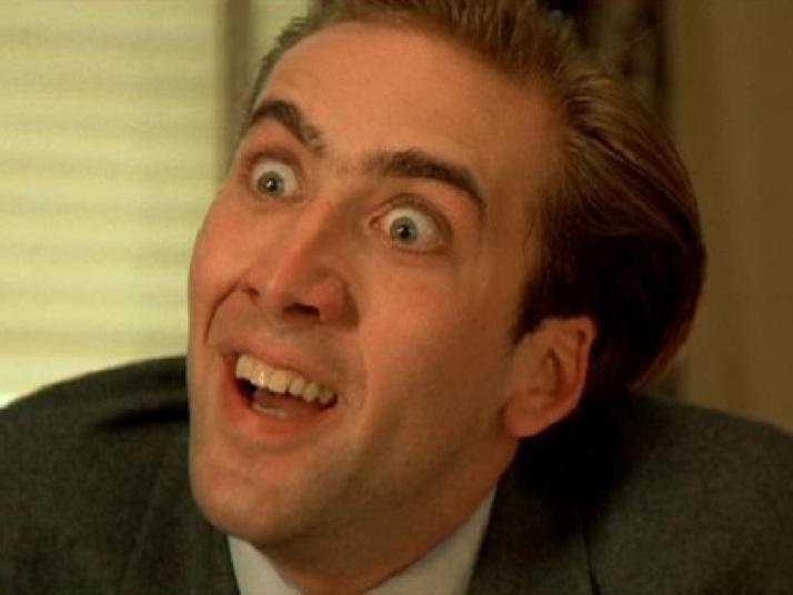 Nicolas Cage in una scena dei suoi film più apprezzati dai Razzie
