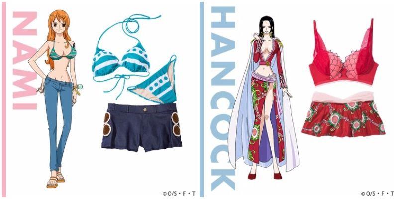La linea di intimo ispirata al look delle ragazze di One Piece