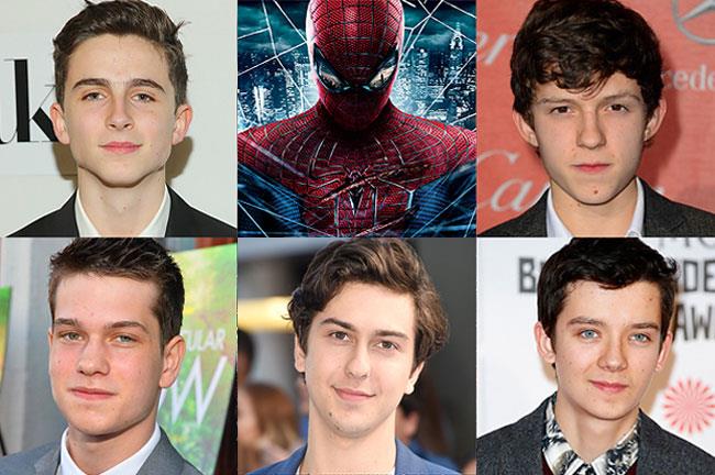 Cinque dei candidati ufficiali al ruolo di Peter Parker nel nuovo Spider-Man