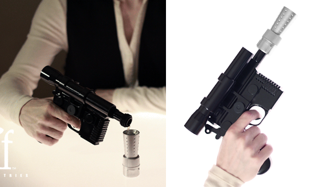 La pistola di Han Solo ha ispirato una fiaschetta per alcolici Blaster Flask ispirata a Han Solo