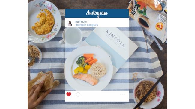 Cibo d'autore su Instagram