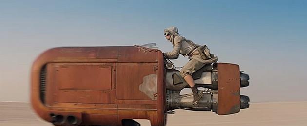 Speeder nel trailer di Star Wars 7