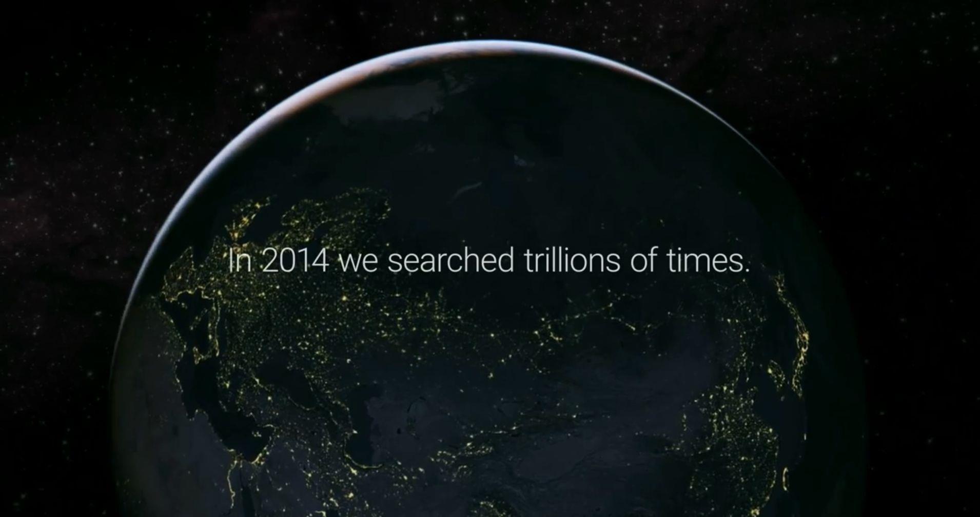 Schermata iniziale del video un anno di ricerche 2014