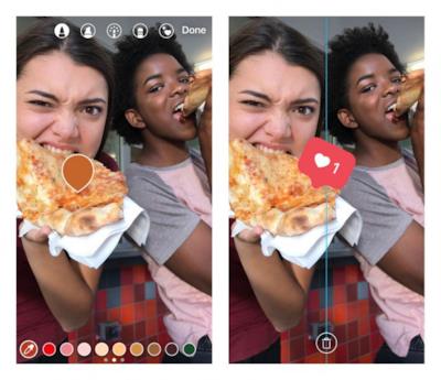 Un sondaggio su Instagram in pieno svolgimento