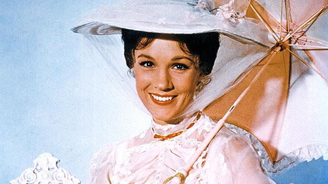 Julie Andrews nel ruolo di Mary Poppins nel film del 1964
