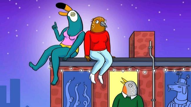 Tuca e Bertie su un tetto La prima immagine dei protagonisti