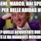 Va bene, Marco, hai speso i soldi per delle Adidas nuove... Perchè? Quelle acquistate due giorni fa te le ha mangiate Merlino??