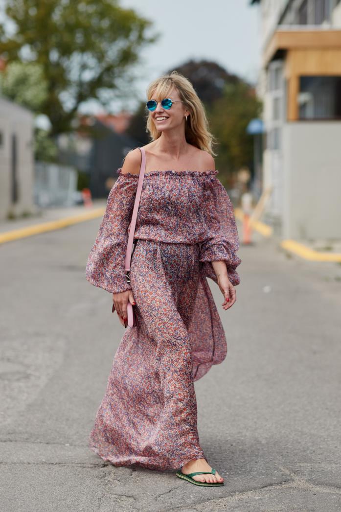 Long dress Long dress con motivo floreale