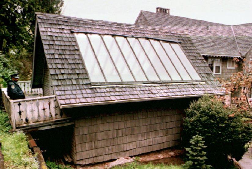 La serra della casa di Kurt Cobain La serra in cui Kurt Cobain si tolse la vita