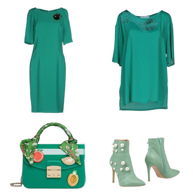 Abbigliamento e accessori in verde per la primavera 2018 Il verde è il colore moda Pantone primavera-estate 2018