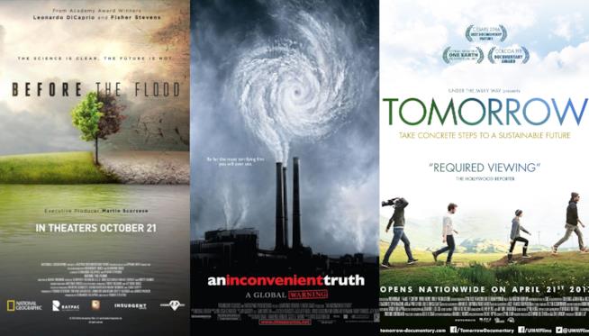 Le locandine di before the flood, una scomoda verità e Domani I poster di before the flood, una scomoda verità e Domani