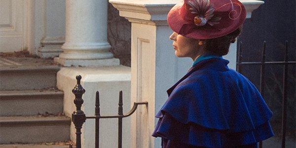 Emily Blunt in Mary Poppins Returns Emily Blunt in un fotogramma di Mary Poppins Returns