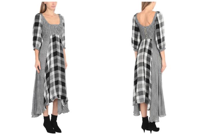 Abito a quadri di tendenza per il 2019 Vestito a quadri di moda per il 2019