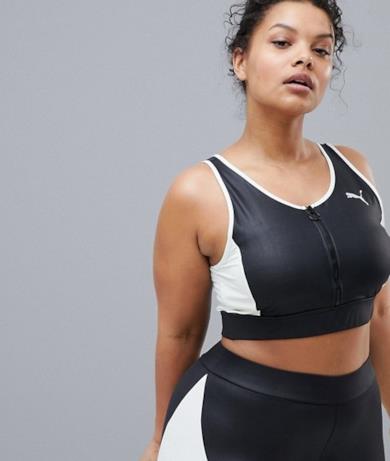 Top a reggiseno effetto bagnato con zip