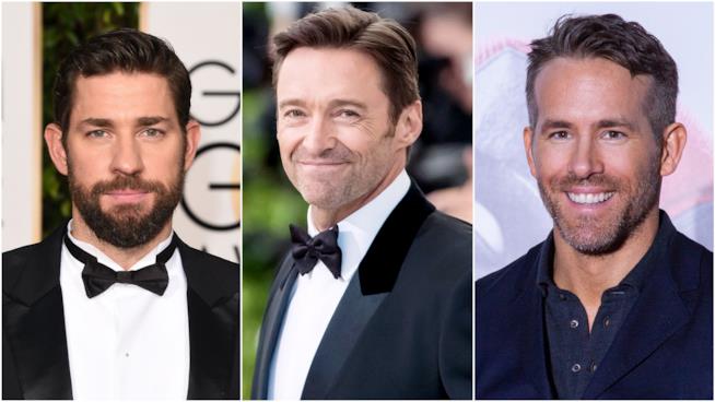 John Krasinski e Ryan Reynolds si sono alleati contro Hugh Jackman John Krasinski, Hugh Jackman e Ryan Reynolds