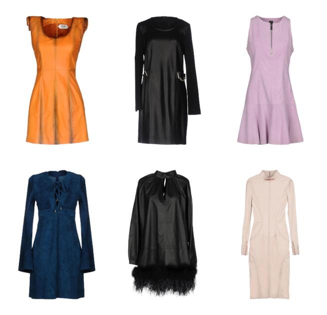 Vestiti in pelle di moda per l'autunno 2018 In pelle, gli abiti di tendenza A/I 2018-2019