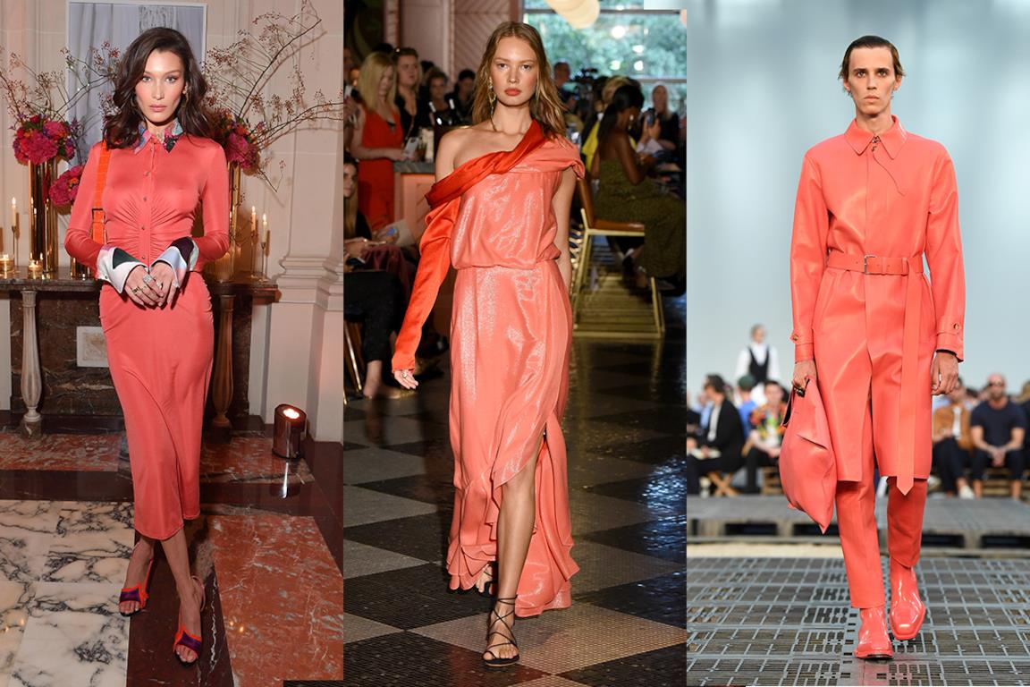 Abiti, scarpe e borse living coral di moda per il 2019 secondo Pantone